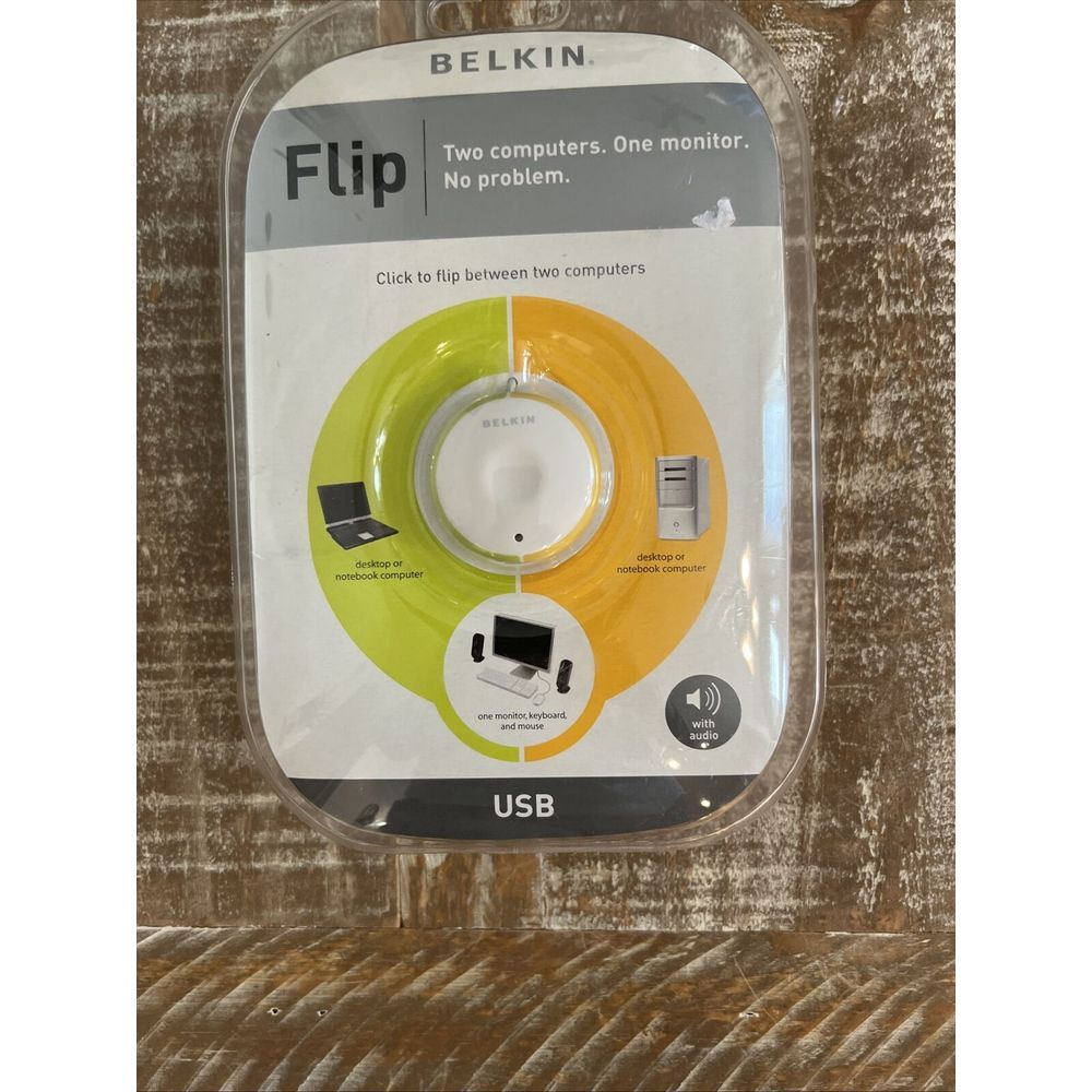 Belkin (F1DG102U) 2-Ports External KVM / audio switch USB